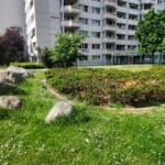 Grüne Füße in der Prohliser Allee