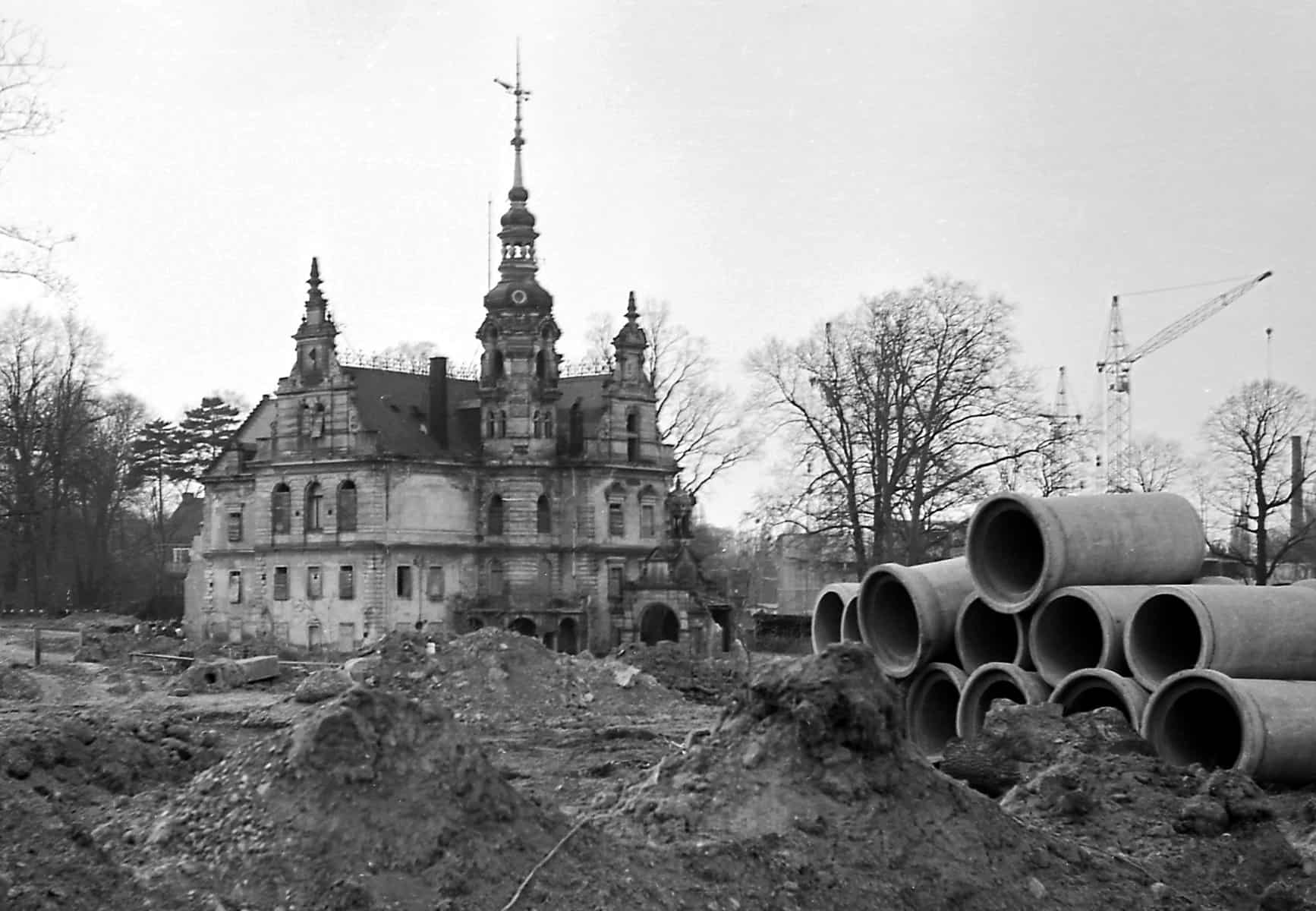 Prohliser Wald und das ehemalige Schloss Schloss Prohlis 1978